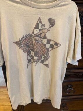 Gildan Cream Short-Sleeve Rodeo Graphic Tee with Bling from J Coon.